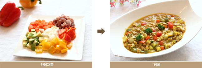 컬러 푸드를 활용한 카레